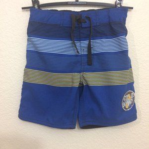 Pumpkin Patch Boys Board Shorts Stripe Badge